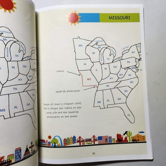 Draw the World USA Paperback Book Drawing Geography Map Social Studies Art ArtK1 - Picture 13 of 16